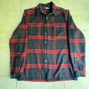 ASOS Checked Flannel Navy & Red, Mens Medium